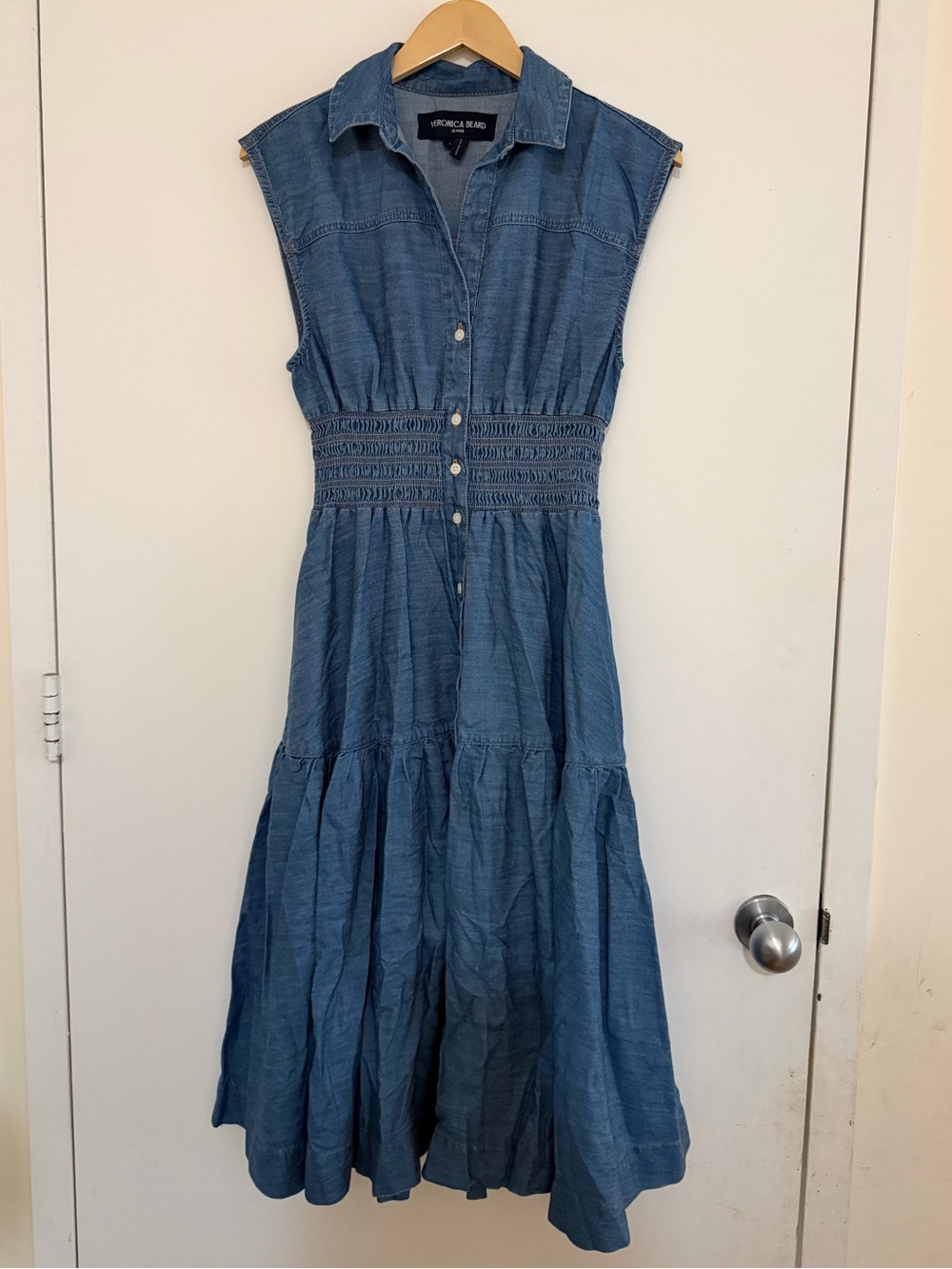 Veronica Beard denim midi dress